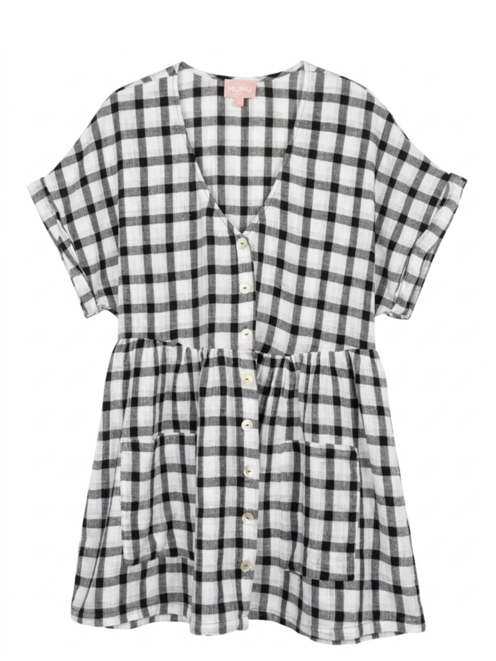 Show Me Your MuMu Black and White Plaid Mini Dress